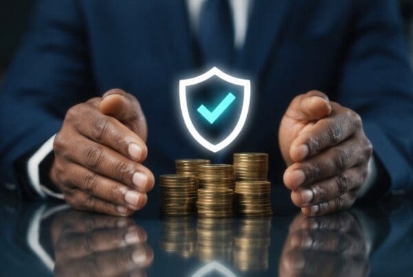 Business Income Insurance: Real-World Examples of Why It Is Essential - Man in a suit at a table with his hands covering coins